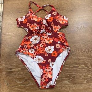Floral bathing suit